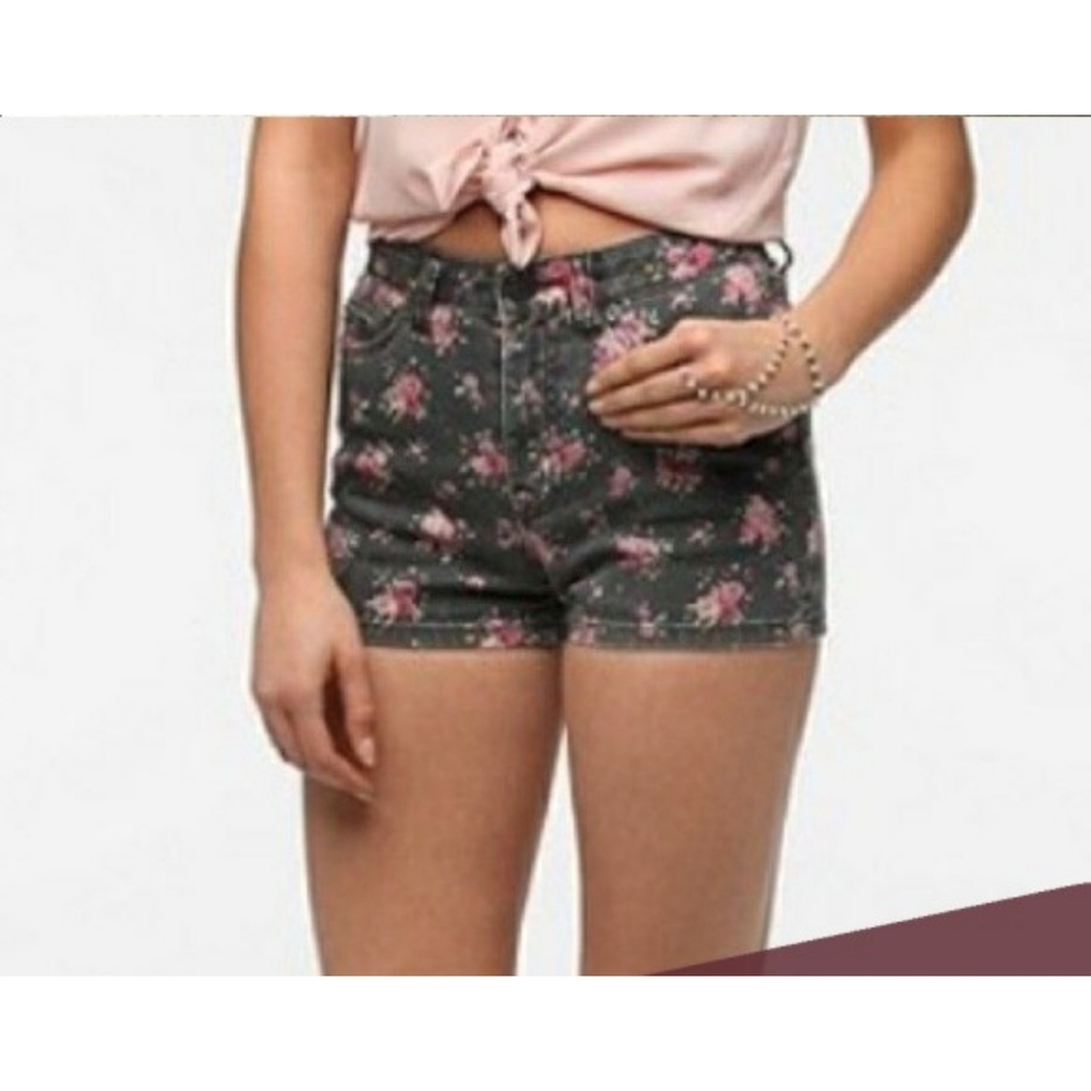 BDG high rise floral shorts